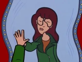 🌟 Daria cartoon, animated, teenager, sarcastic telegram sticker