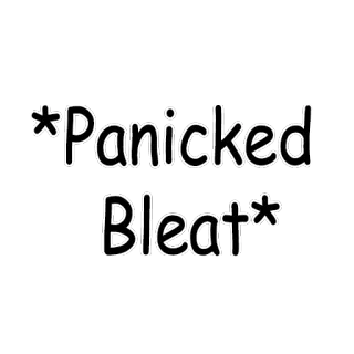 😱 *Panicked Bleat* паника, бедствие, блеяние, животное, шум, тревожный telegram sticker