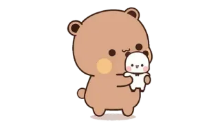 🍩 bear, panda, cute, animal, kawaii, cartoon telegram sticker