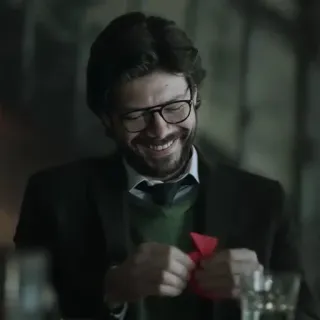 " Money Heist " --> @moneyheistem • telegram stickers