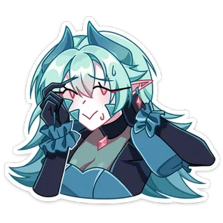 ☝ アニメ, エルフ, ファンタジー, モンスター娘, 漫画 telegram sticker