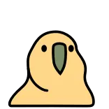 🤨 นก, นกแก้ว, น่ารัก, สีเหลือง, สัตว์, สัตว์เลี้ยง telegram sticker