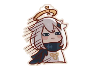😨 Paimon Genshin Impact Anime, Spel, Paimon, Genshin Impact, Personage, Schattig telegram sticker