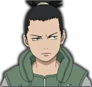 😕 Shikamaru Nara Naruto anime, shikamaru, naruto, manga, character, ninja telegram sticker