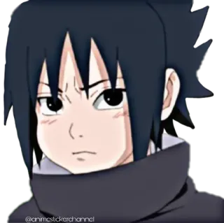 🤨 Sasuke Uchiha Naruto @animcsstickerchannel anime, manga, Sasuke, Naruto, sticker telegram sticker