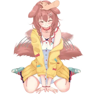 😊 Inugami Korone Anime, Cane, Vtuber, Carino, Fanart, Kawaii, Hololive whatsapp sticker