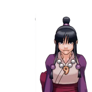 😔 Maya Fey Ace Attorney Maya Fey, Ace Attorney, video game, character, anime, fictional character, spirit medium telegram sticker