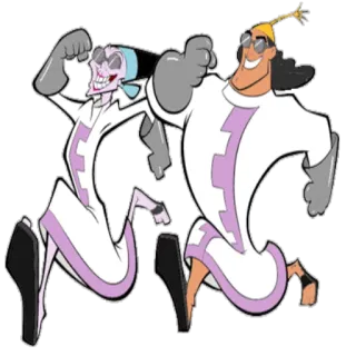 🏃 Yzma The Emperor's New Groove Disney, cartoon, villain, Yzma, Krunk telegram sticker