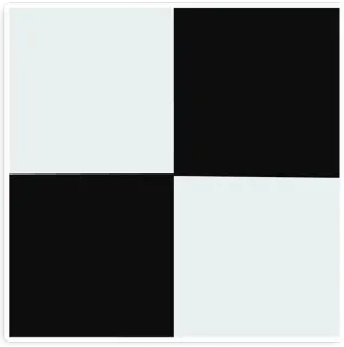 ⬜ checkered, black, white, pattern, tile, square telegram sticker