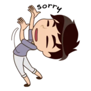 🙏 Dibujo animado, Animado, Persona, Expresión, Divertido, Personaje, Emoción telegram sticker
