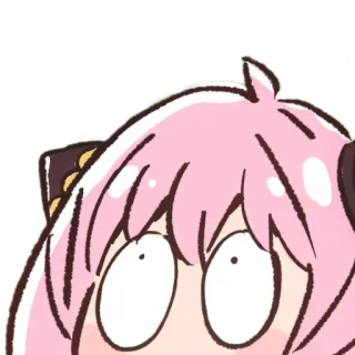 👀 Anya Forger Spy x Family Anime, Manga, Spy x Family, Anya Forger, Impactada, Expresión telegram sticker