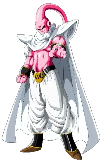 ✋ Majin Buu Dragon Ball anime, majin buu, dragon ball, villain, powerful, pink telegram sticker