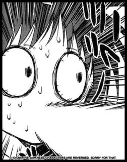 😱 I KNOW THE JAPANESE CHARACTERS ARE REVERSED. SORRY FOR THAT. manga, anime, japanese characters, reversed, apology, funny, comic telegram sticker