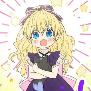 💫 Dibujo animado, Anime, Chica, Personaje, Chibi, Lindo telegram sticker