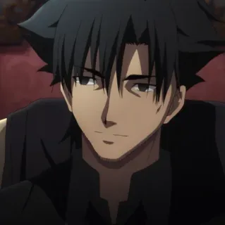 😐 Kiritsugu Emiya Fate/Zero Anime, Personagem, Sério, Herói whatsapp sticker