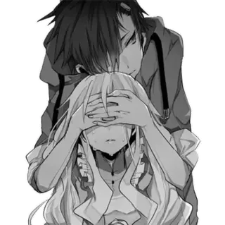 ♥️ Anime, Manga, Triste, Llorando, Relación, Pareja telegram sticker