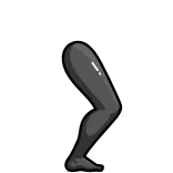 🦵 leg, limb, body part, anatomy telegram sticker