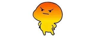 ✨ arrabbiato, cartone animato, personaggio, illustrazione, emozione telegram sticker