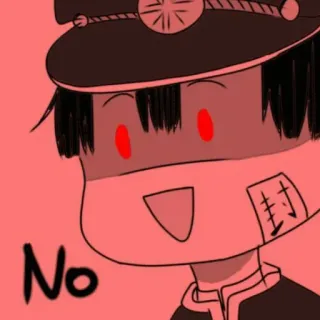 ❌ No no, anime, character, cute telegram sticker