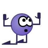 🙇‍♂️ Blob, Kreskówka, Postać, Niebieski whatsapp sticker