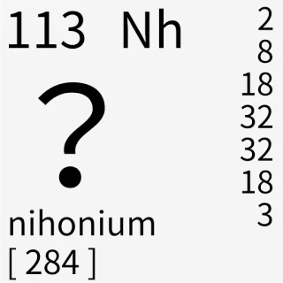 🇹🇼 nihonium Wissenschaft, Element, Nihonium, Chemie, Periodensystem telegram sticker
