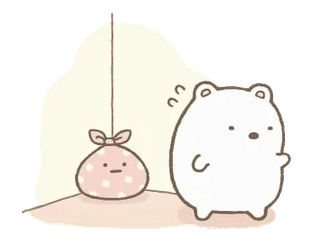 🧅 หมี, สัตว์, น่ารัก, คาวาอิ, สติกเกอร์, ภาพประกอบ telegram sticker