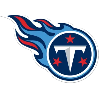 🏈 Теннесси Тайтанс, НФЛ, Американский футбол, Спортивный логотип, Логотип команды telegram sticker
