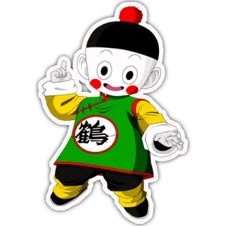 👶 Chiaotzu Dragon Ball Anime, Dragon Ball, Karakter, Kartun, Chiaotzu whatsapp sticker