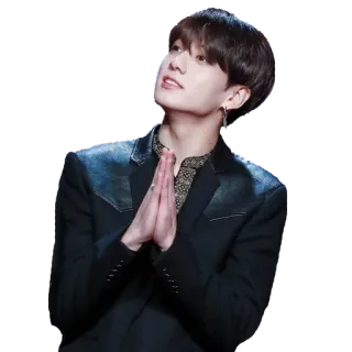 🙏 Jungkook K-Pop, Sänger, Musiker, Promi, Jungkook, BTS telegram sticker