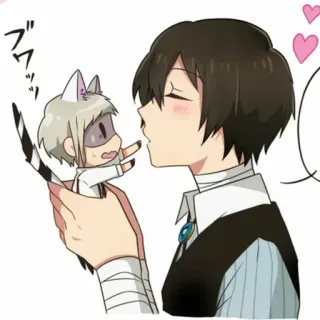 ❤️ ブッッ Anime, Fanart, Fofo, Kawaii, Adesivo, Desenho animado telegram sticker