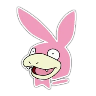 ⏳ Kreskówka, Różowy, Królik, Zabawne, Parodia telegram sticker