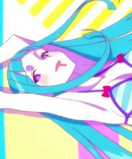 👙 animé, fille, bikini, dessin animé, femme telegram sticker