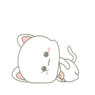 😌 cat, cute, kitten, animal, pet, kawaii telegram sticker