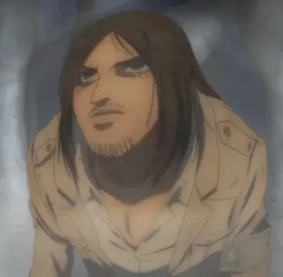🎭 Eren Yeager Attack on Titan Anime, Eren Jaeger, Ataque a los Titanes, Personaje, Personaje de anime telegram sticker