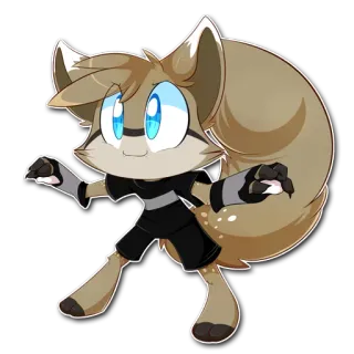 😼 수인, 만화, 귀여운, 가상 캐릭터, 동물 telegram sticker