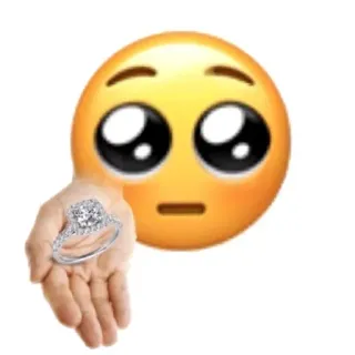 💍 emoji, proposal, ring, wedding, engagement, marriage whatsapp sticker