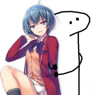 😏 Anime, Hoạt hình, Nhân vật, Florkofcows telegram sticker
