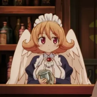 😶 Anime, Ange, メイド (Maid), Mignon, Barman whatsapp sticker