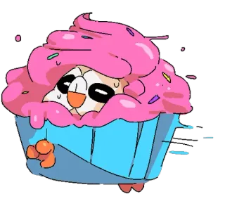 🍦 Cupcake, Kawaii, Mignon, Dessert, Sucré telegram sticker
