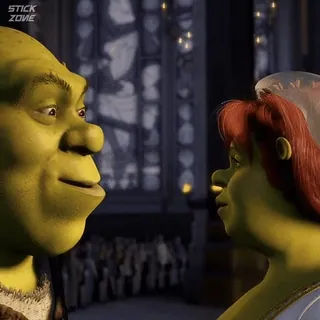 🫑 Shrek ogre, conte de fées, princesse, animé, film telegram sticker