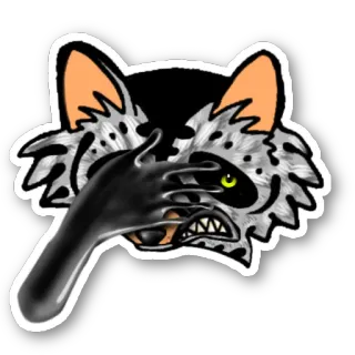 🤦‍♀ lince, animale, adesivo, gatto, illustrazione telegram sticker