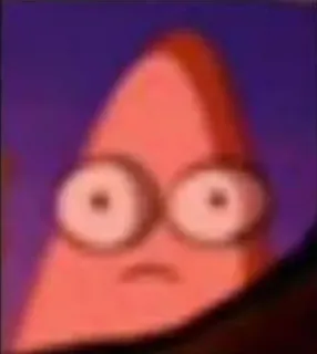 😳 Patrick Star SpongeBob SquarePants Патрик Стар, Спанч Боб, Мультфильм, Персонаж, Смешной, Мем whatsapp sticker