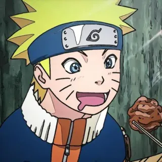 🍜 Naruto 火影忍者, 动漫, 漫画, 漩涡, 角色, 吃 telegram sticker