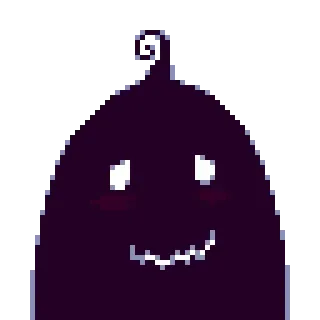 😌 Pixel art, Blob, Dibujos animados, Cara sonriente telegram sticker