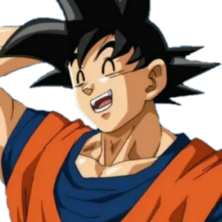 😅 Goku Dragon Ball 애니메이션, 만화, 슈퍼 사이어인, 드래곤볼 Z, 손오공, 손오공 telegram sticker