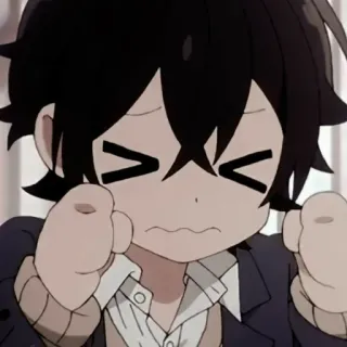 😣 Anime, Chico, Lindo, Dibujo animado telegram sticker