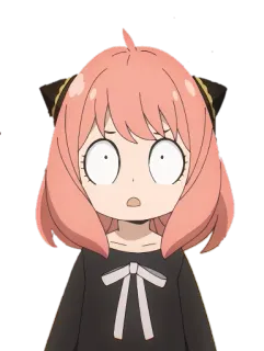 😯 Anya Forger Spy x Family anime, spy family, anya, forger, fofo, chocado, surpreso telegram sticker