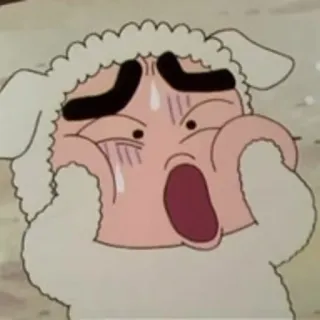 😱 Shin-chan Nohara Crayon Shin-chan Dessin animé, Anime, Drôle, Embarrassé, Costume de mouton, Crayon Shin-chan whatsapp sticker