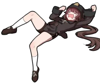 🌸 Hu Tao Genshin Impact Anime, Personaggio, Ragazza, carina, Genshin Impact telegram sticker