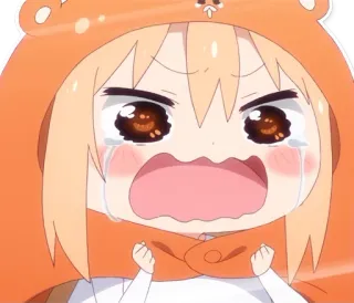 😭 anime, crying, sad, cartoon, upset, illustration, kawaii telegram sticker